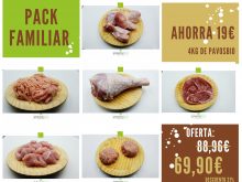 PACK FAMILIAR PAVOS ECOLOGICOS CRIADOS EN LIBERTAD